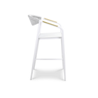 Amalfi Bar Stool in Artic White