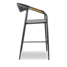 Amalfi Bar Stool in Gunmetal