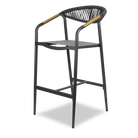 Amalfi Bar Stool in Gunmetal