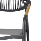 Amalfi Bar Stool in Gunmetal