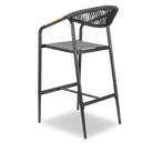 Amalfi Bar Stool in Gunmetal
