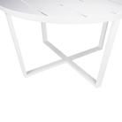 Amalfi Round Outdoor Dining Table in Arctic White