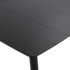Amalfi Square Dining Table in Gunmetal