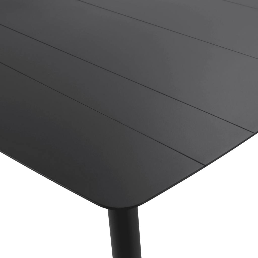 Amalfi Square Dining Table in Gunmetal