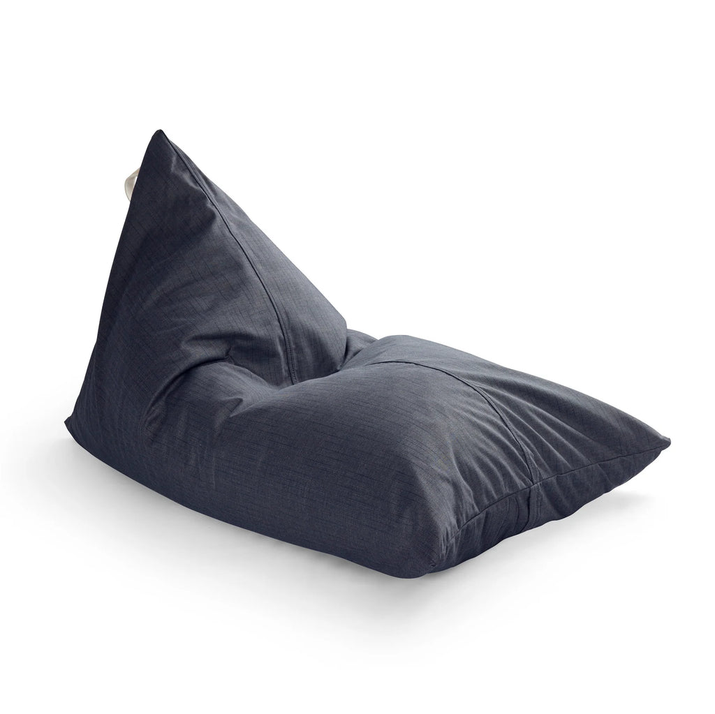 Basil Bangs Bean Bag Linen Marine