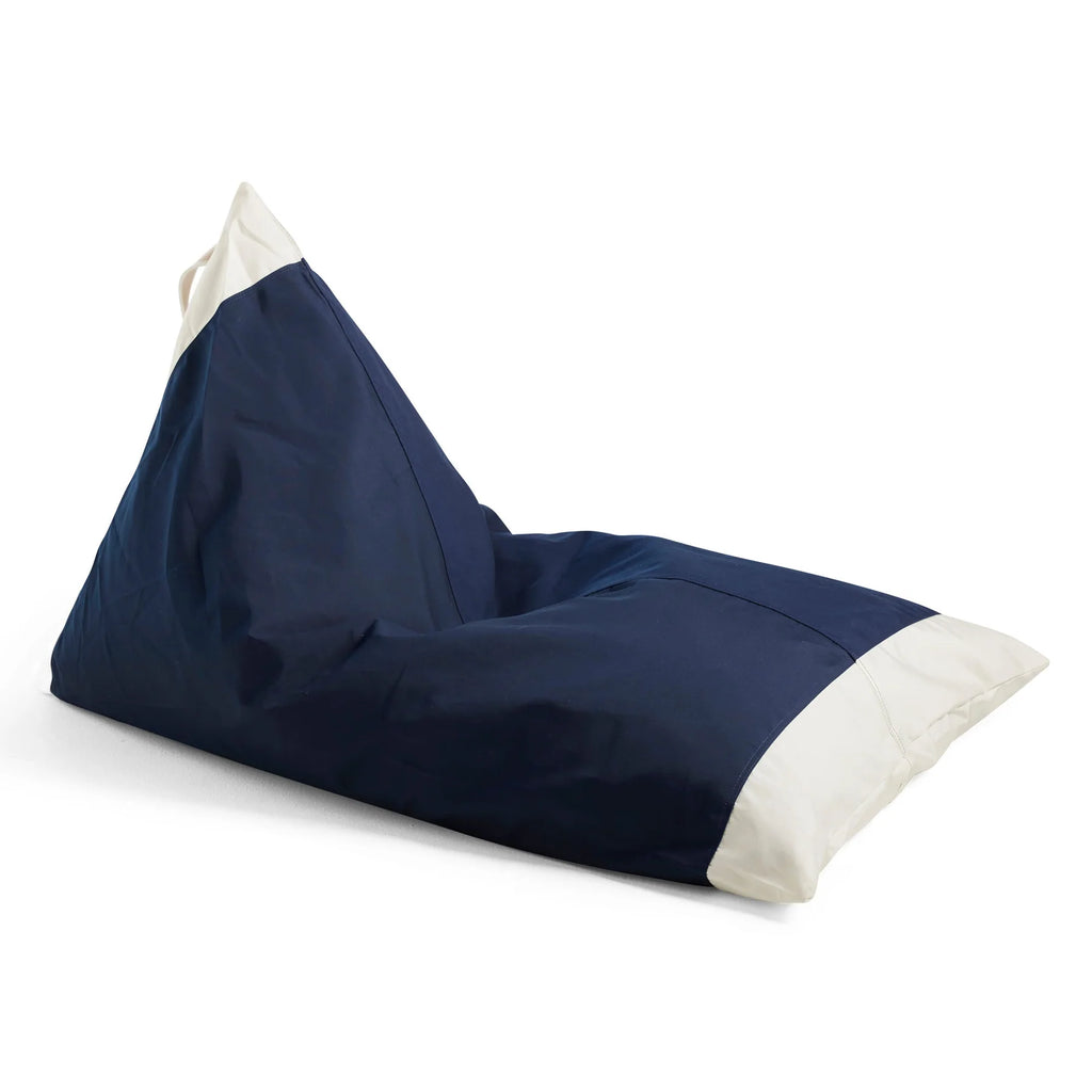 Basil Bangs Bean Bag Serge Navy/White