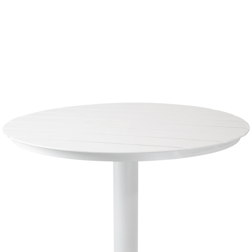 Cafe Round Bar Table in Arctic White