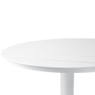 Cafe Round Bar Table in Arctic White