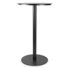 Cafe Round Bar Table in Gunmetal Grey
