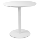 Cafe Round Dining Table in Arctic White