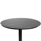 Cafe Round Dining Table in Gunmetal
