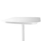 Cafe Square Bar Table in Arctic White
