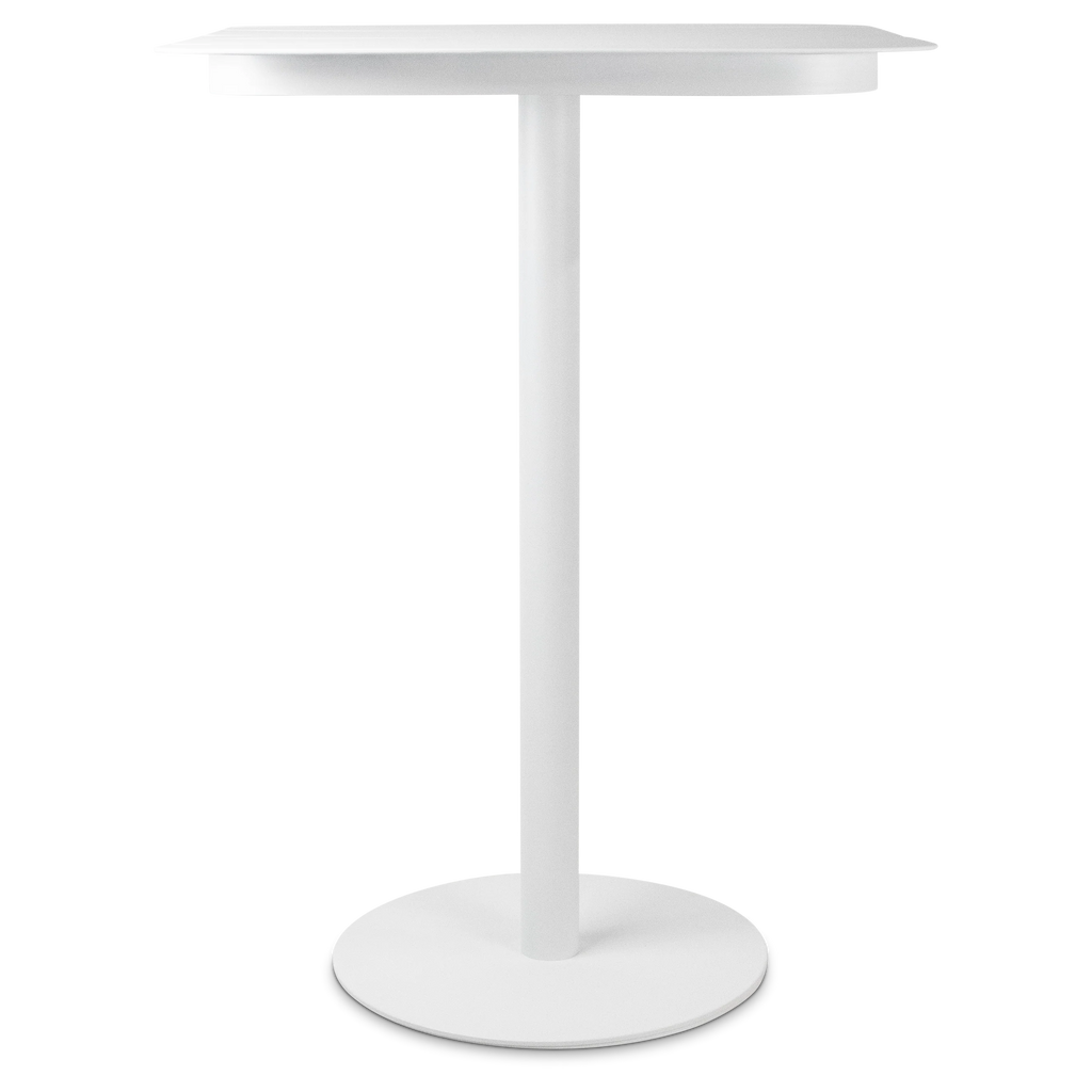 Cafe Square Bar Table in Arctic White
