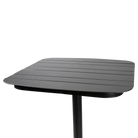 Cafe Square Bar Table in Gunmetal Grey