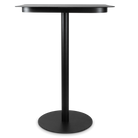 Cafe Square Bar Table in Gunmetal Grey