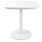 Cafe Square Dining Table in Arctic White