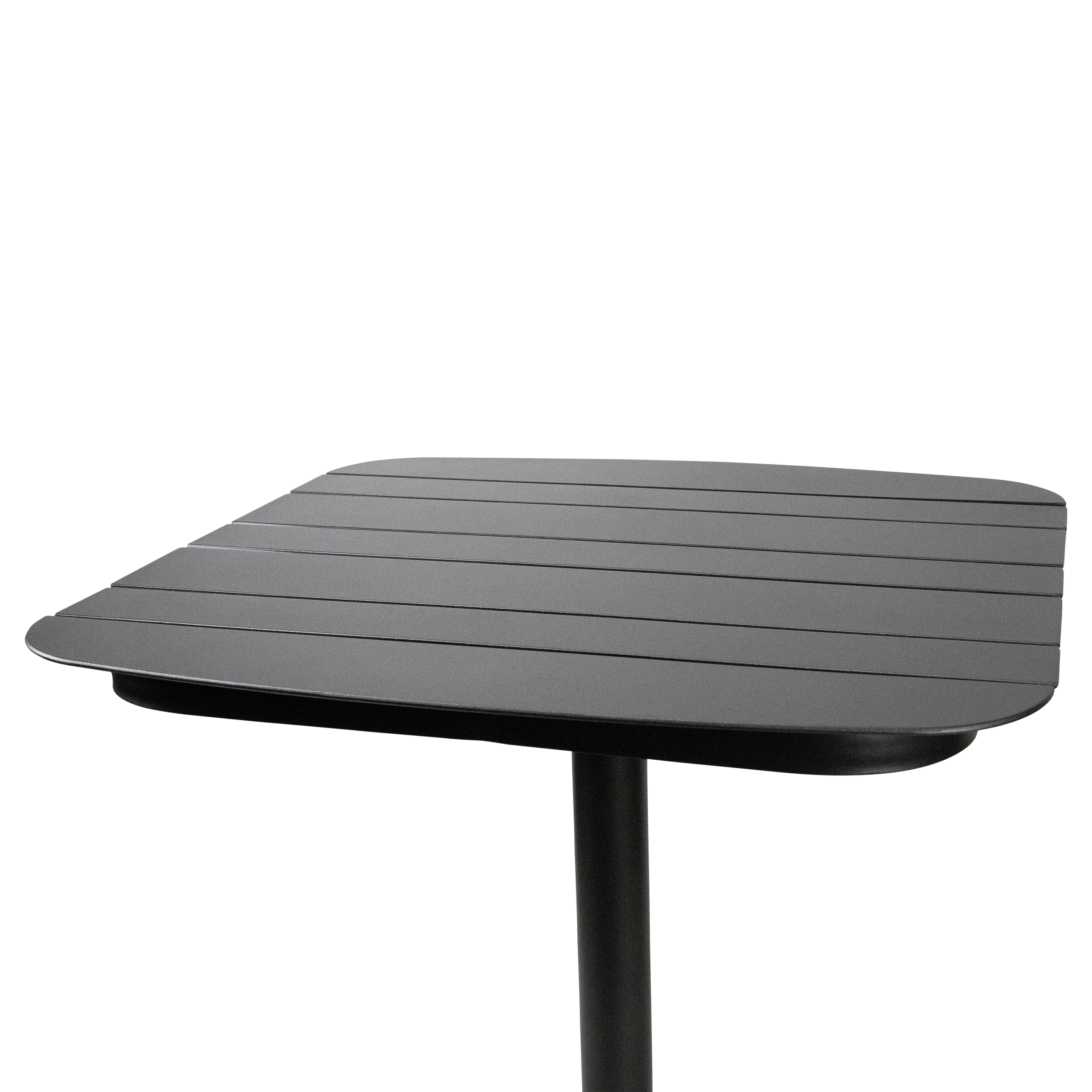 Cafe Square Dining Table in Gunmetal