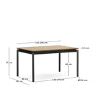 Cayman Extendable Table 140-200cm x 90cm