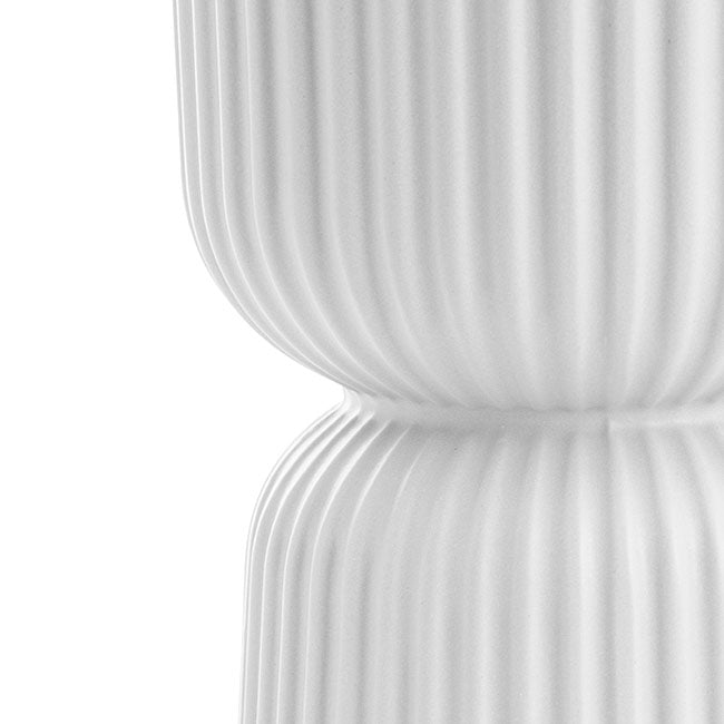 Ceramic Egg Cup Pot in White Matte