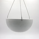 Charlotte Round Hanging Pot White Stone