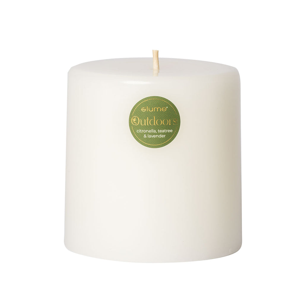 Citronella Candle - Round pillar