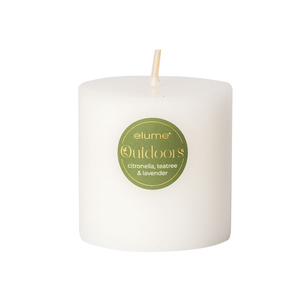 Citronella Candle - Round pillar