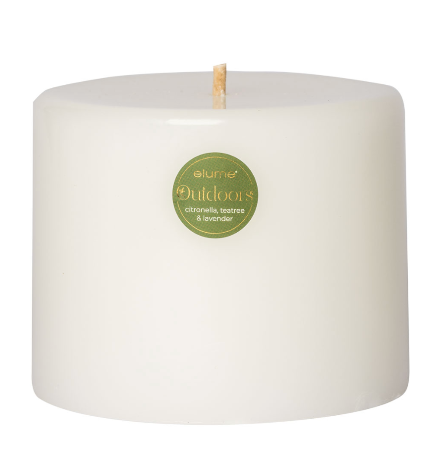 Citronella Candle - Round pillar