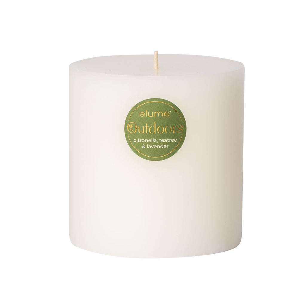 Citronella Candle - Round pillar