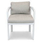 Escape Dining Chair in White Aluminium