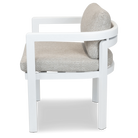 Escape Dining Chair in White Aluminium