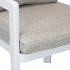 Escape Dining Chair in White Aluminium