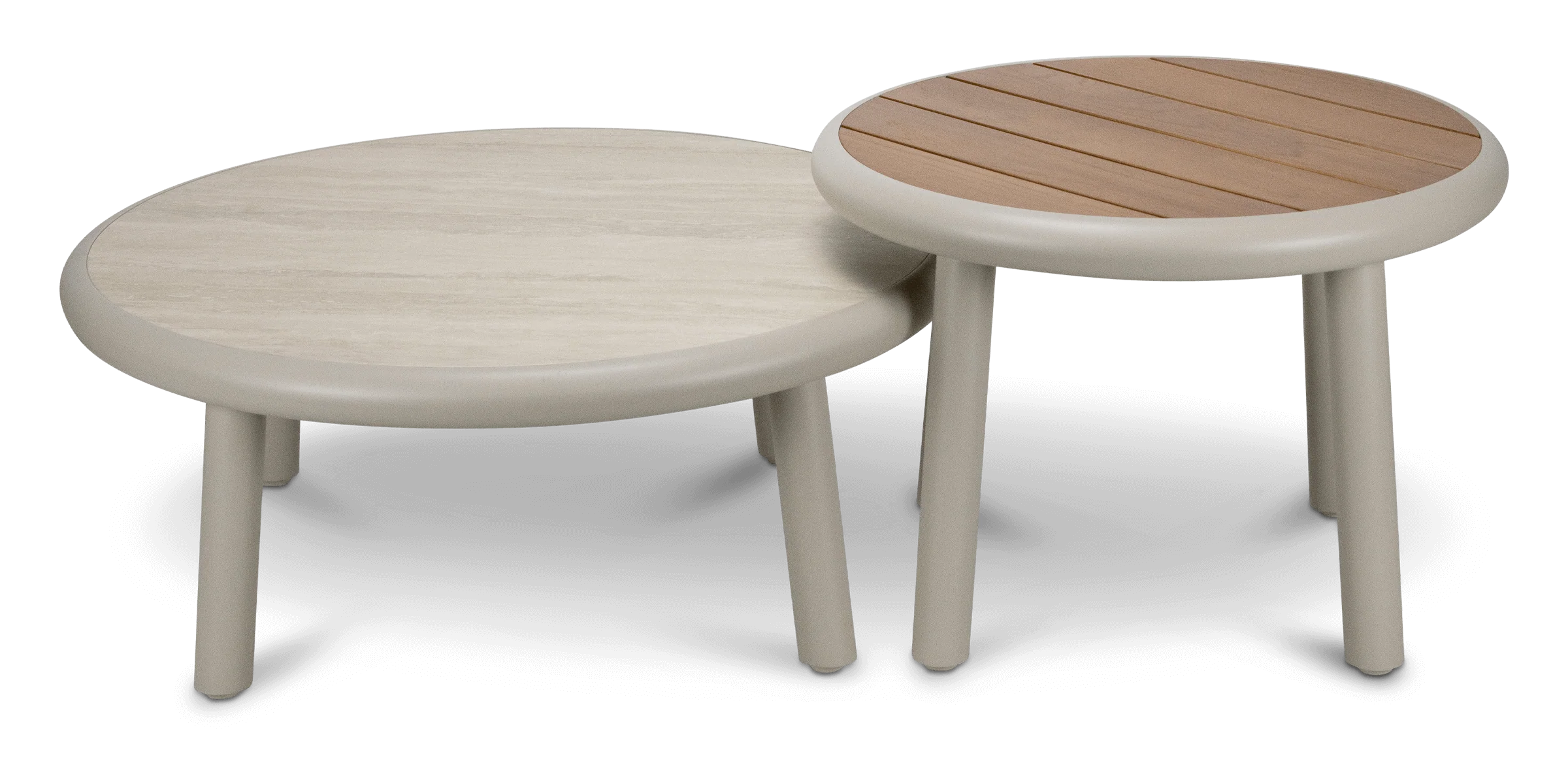 Evolve Curved Lounge 2 & 4 Seater with Coffee and Side Table Set