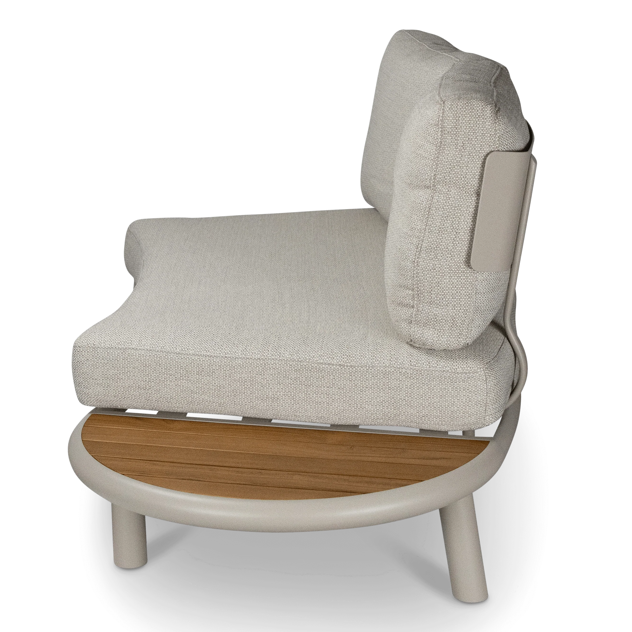 Evolve Curved Lounge 2 & 4 Seater with Coffee and Side Table Set