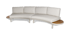 Evolve Curved Lounge 2 & 4 Seater with Coffee and Side Table Set