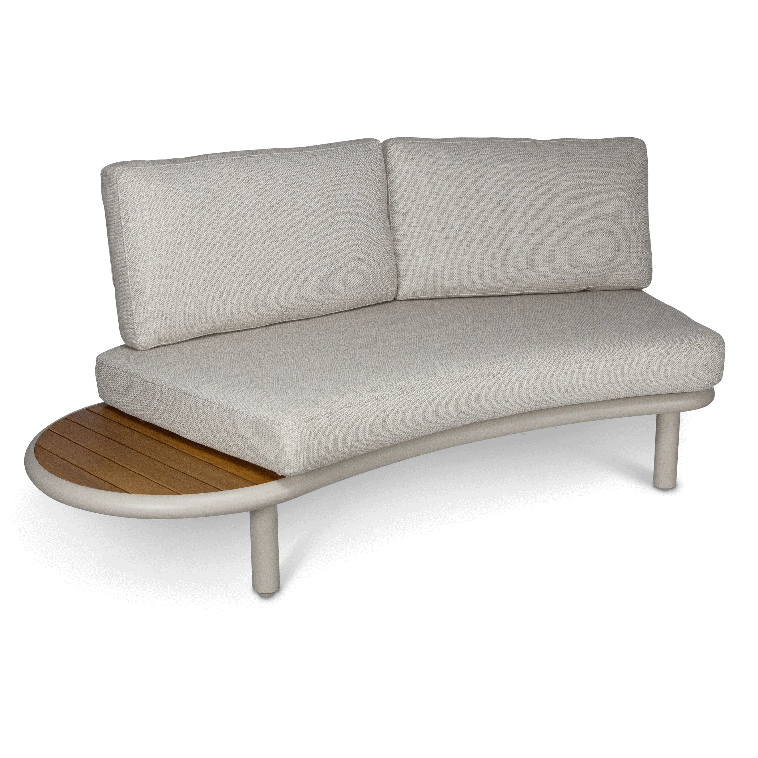 Evolve Curved Lounge 2 & 4 Seater with Coffee and Side Table Set
