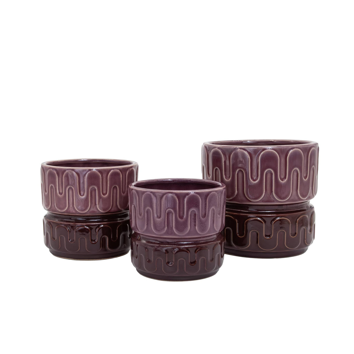 Groovy Planter Large Mulberry