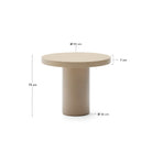 Helios Cement Table - Aegean Sand