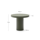 Helios Cement Table - olive leaf