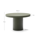 Helios Cement Table - olive leaf