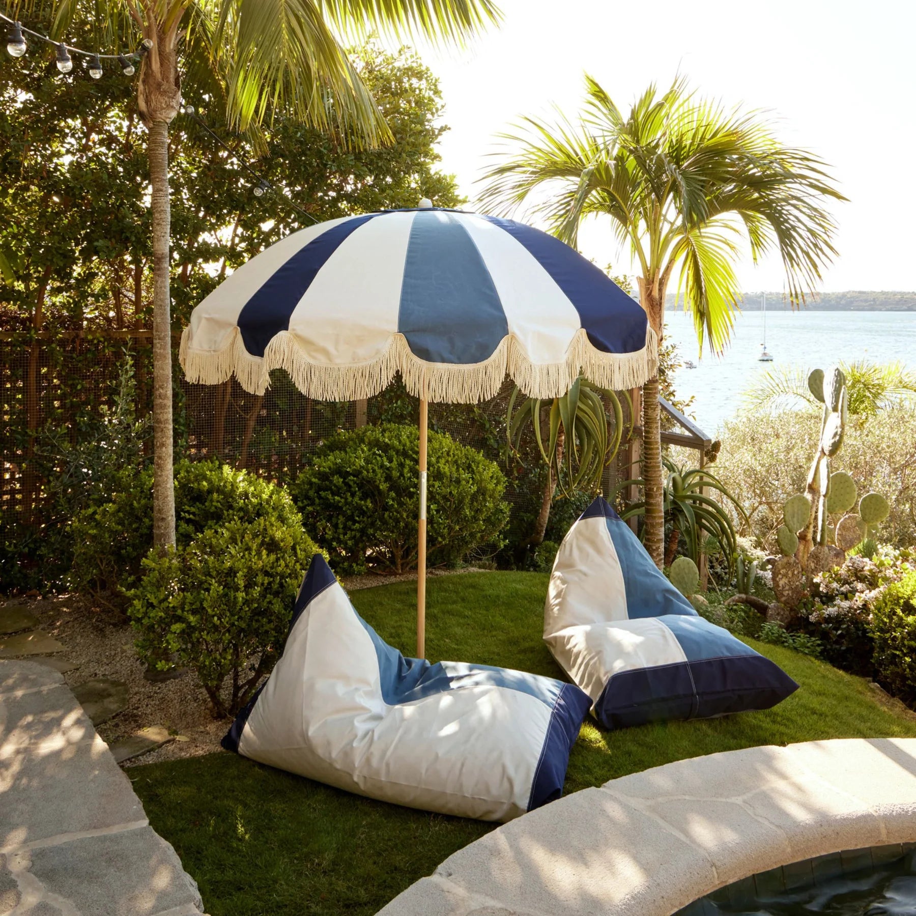 Jardin Garden Umbrella 2.1m Steel Blue