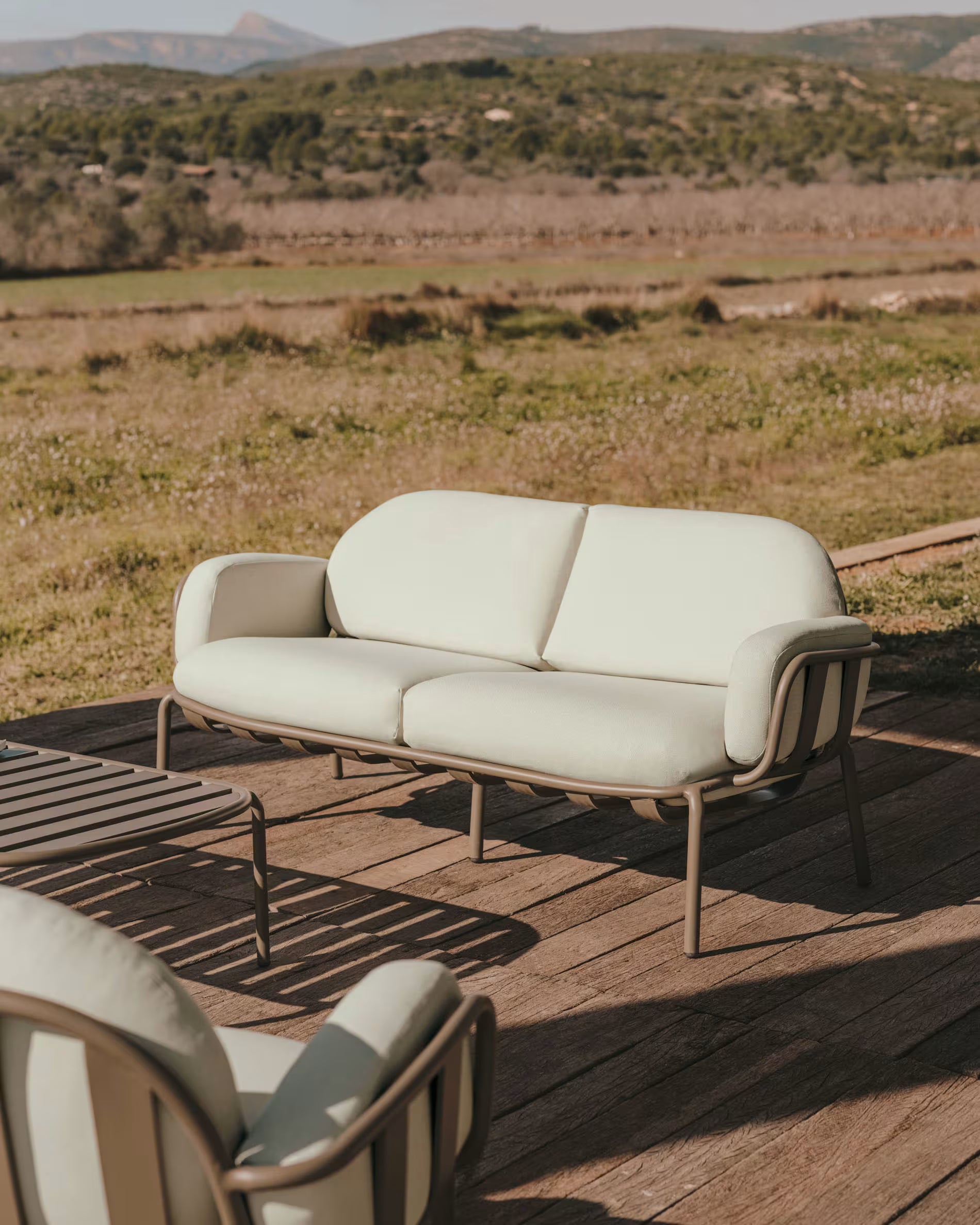 Joncol Outdoor Aluminium Sofa - Charcoal
