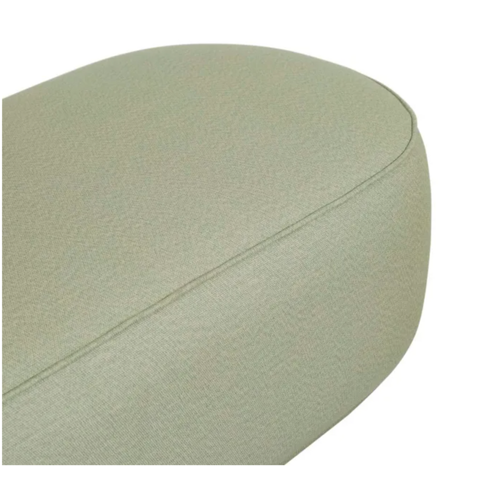 Lido Oval Ottoman - Kelp