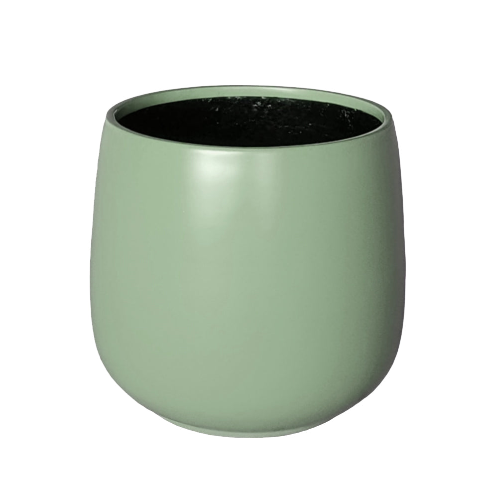 Lightweight Bung Tub Planter Pot Seafoam