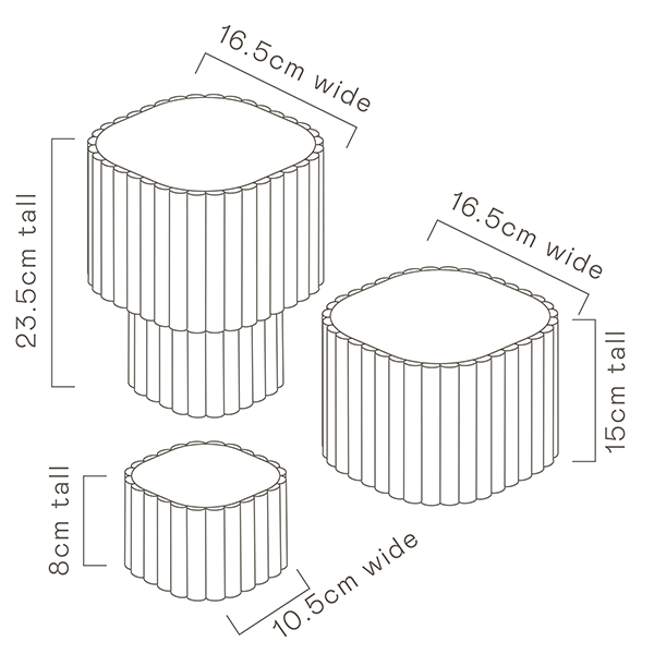Modular Stack Planter White