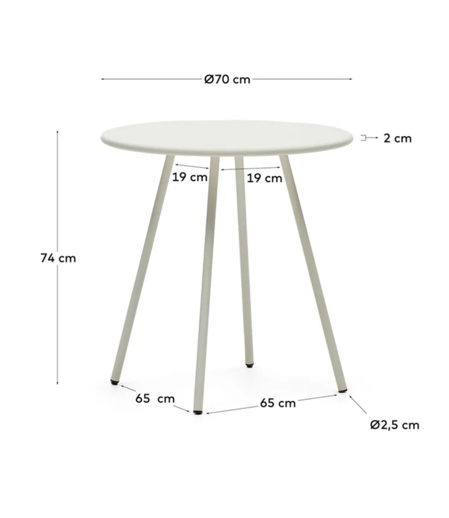 Monti Round Table White