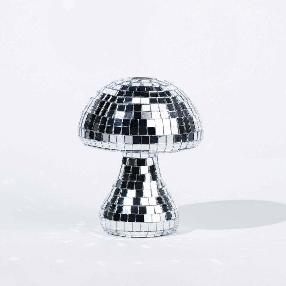 Mushroom Disco Vase - Silver