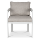 Mykonos Dining Chair in White Aluminium