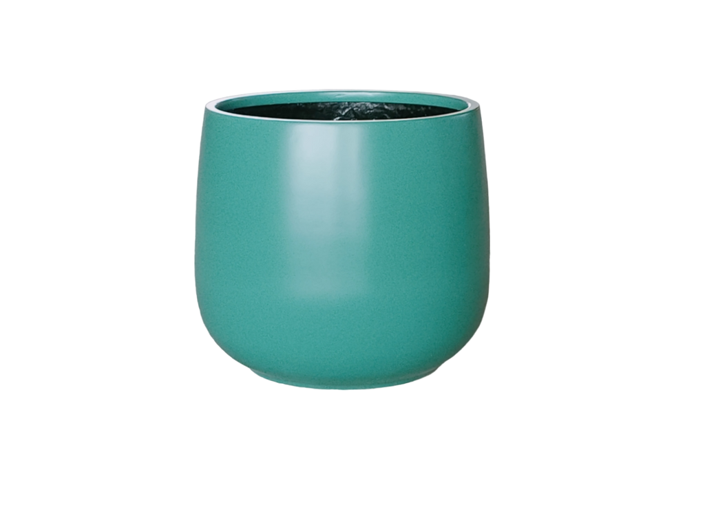 NEW Lightweight Bung Tub Planter Pot in Matt Teal