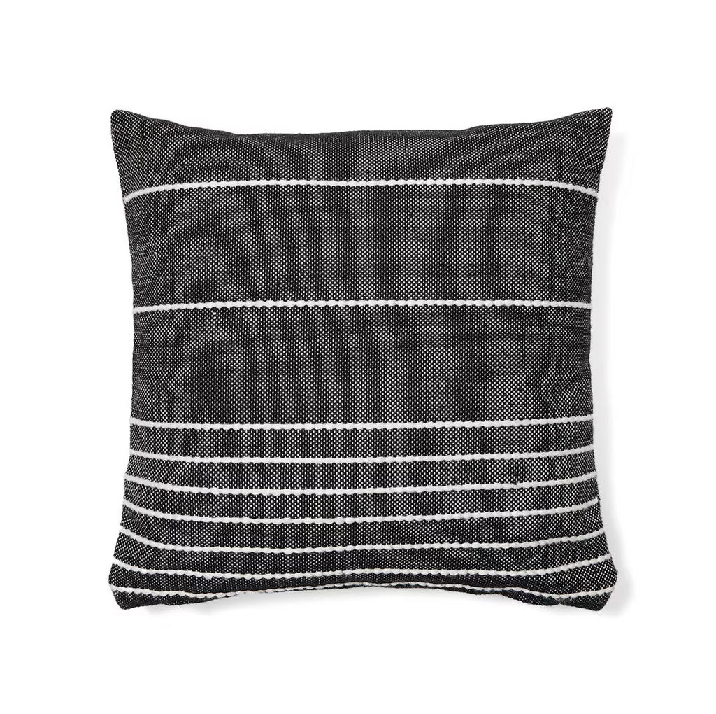 'Polp' Black striped Cushion
