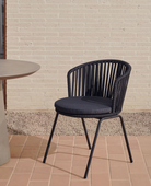 Sardinia Rope Chair - Charcoal